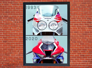 Honda Motorcycle Motorbike Compilation A3/A4 Poster Photographic Paper