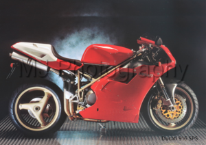 Ducati 916 SPS Motorcycle A3/A4 Size Print Poster on Photographic Paper