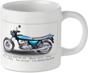 Kawasaki KH500 A8 Motorbike Tea Coffee Mug Ideal Biker Gift Printed UK