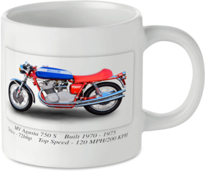 MV Agusta 750 S Motorbike Tea Coffee Mug Ideal Biker Gift Printed UK