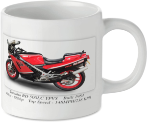 Yamaha RD 500LC YPVS Motorbike Tea Coffee Mug Ideal Biker Gift Printed UK