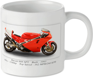 Ducati 888 SP5 Motorbike Tea Coffee Mug Ideal Biker Gift Printed UK