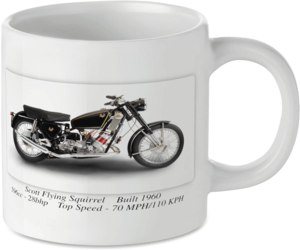 Scott Flying Squirrel Motorbike Tea Coffee Mug Ideal Biker Gift Printed UK