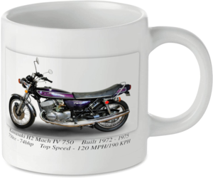 Kawasaki H2 Mach IV 750 Motorbike Tea Coffee Mug Ideal Biker Gift Printed UK