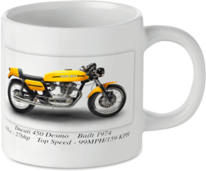 Ducati 450 Desmo Motorbike Tea Coffee Mug Ideal Biker Gift Printed UK