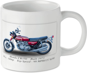 Honda CB350 Motorbike Tea Coffee Mug Ideal Biker Gift Printed UK