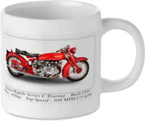 Vincent Rapide Series C Touring Motorcycle Motorbike Tea Coffee Mug Ideal Biker Gift Printed UK