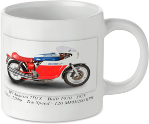 MV Agusta 750 S Motorcycle Motorbike Tea Coffee Mug Ideal Biker Gift Printed UK
