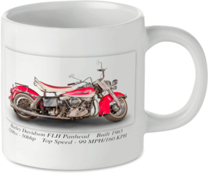 Harley Davidson FLH Panhead Motorcycle Motorbike Tea Coffee Mug Ideal Biker Gift Printed UK