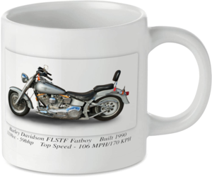 Harley Davidson FLSTF Fatboy Motorcycle Motorbike Tea Coffee Mug Ideal Biker Gift Printed UK