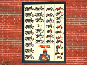 Honda Going Strong Motorcycle Compilation Poster