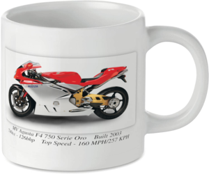 MV Agusta F4 750 Serie Oro Motorcycle Motorbike Tea Coffee Mug Ideal Biker Gift Printed UK