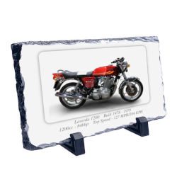 Laverda 1200 Motorcycle Coaster Natural slate rock with stand 10x15cm