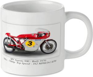 MV Agusta 500 Motorcycle Motorbike Tea Coffee Mug Ideal Biker Gift Printed UK