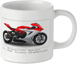 MV Agusta F3 675 Motorcycle Motorbike Tea Coffee Mug Ideal Biker Gift Printed UK