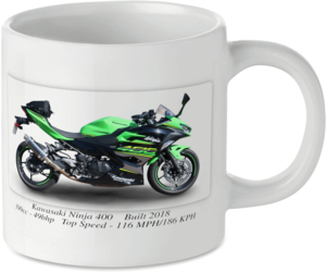 Kawasaki Ninja 400 Motorbike Tea Coffee Mug Ideal Biker Gift Printed UK