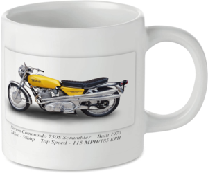 Norton Commando 750S Scrambler Motorcycle Motorbike Tea Coffee Mug Ideal Biker Gift Printed UK
