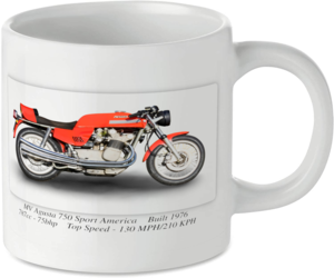 MV Agusta 750 Sport America Motorcycle Motorbike Tea Coffee Mug Ideal Biker Gift Printed UK
