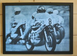 Motorcycle Wall Art Barry Sheene - First off the Grid - A3/A4 Size Print Poster