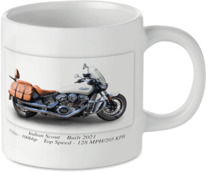 Indian Scout Motorcycle Motorbike Tea Coffee Mug Ideal Biker Gift Printed UK