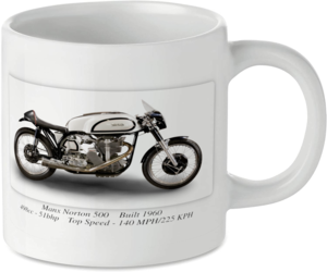 Manx Norton 500 Motorcycle Motorbike Tea Coffee Mug Ideal Biker Gift Printed UK