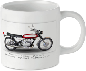 Kawasaki A1 Samurai Motorcycle Motorbike Tea Coffee Mug Ideal Biker Gift Printed UK