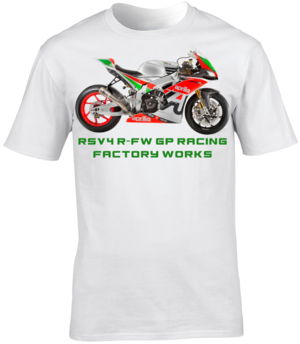 Aprilia RSV4 R-FW GP Racing Factory Works Motorbike Motorcycle - T-Shirt