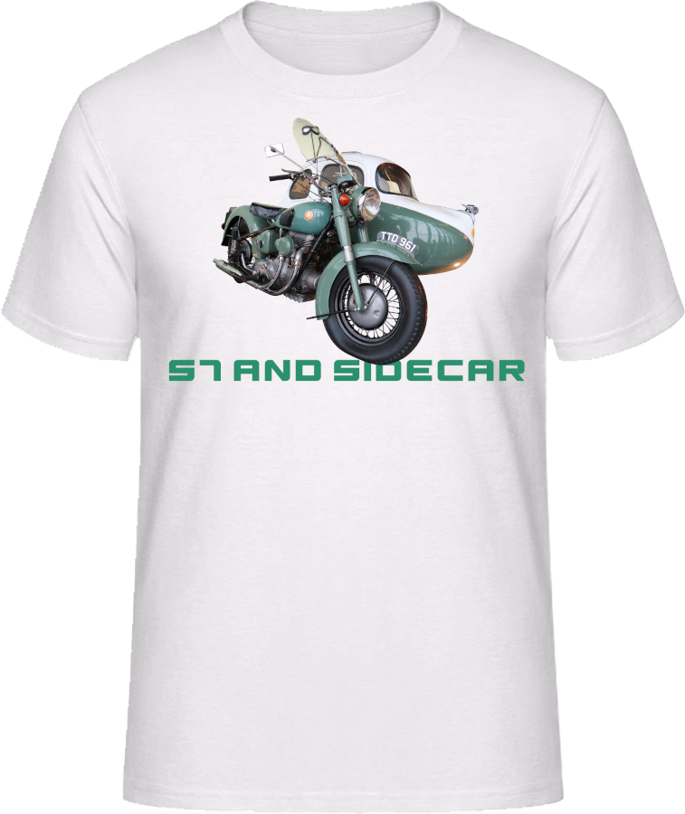 Sunbeam S7 and Sidecar Motorbike Motorcycle - Shirt
