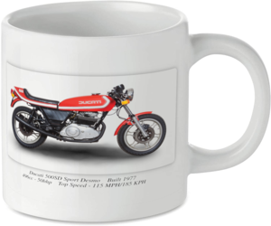 Ducati 500SD Sport Desmo Motorcycle Motorbike Tea Coffee Mug Ideal Biker Gift Printed UK