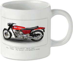 Norton 750 Fastback Motorcycle Motorbike Tea Coffee Mug Ideal Biker Gift Printed UK