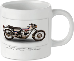 Norton Commando 850 Motorcycle Motorbike Tea Coffee Mug Ideal Biker Gift Printed UK