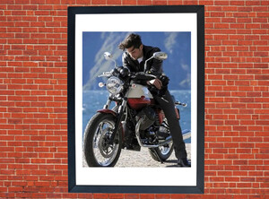 Moto Guzzi Motorbike Motorcycle A3/A4 Size Print Poster Photographic Paper Wall Art