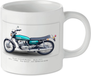 Suzuki T250 II Hustler Motorbike Motorcycle Tea Coffee Mug Ideal Biker Gift Printed UK
