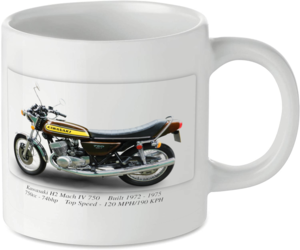 Kawasaki H2 Mach IV 750 Motorbike Motorcycle Tea Coffee Mug Ideal Biker Gift Printed UK
