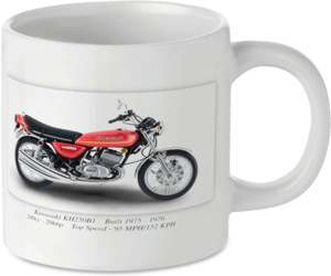 Kawasaki KH250B1 Motorcycle Motorbike Tea Coffee Mug Ideal Biker Gift Printed UK
