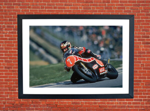 Barry Sheene AGV Motorbike Motorcycle - A3/A4 Size Print Poster