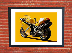 Ducati 900 Superlight Motorbike Motorcycle - A3/A4 Size Print Poster