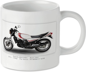 Yamaha RD250LC Motorcycle Motorbike Tea Coffee Mug Ideal Biker Gift Printed UK