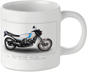 Yamaha RD350LC Motorcycle Motorbike Tea Coffee Mug Ideal Biker Gift Printed UK