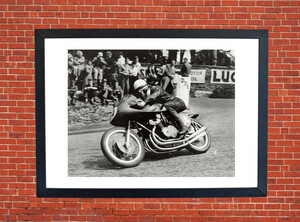 John Surtees MV Agusta Motorbike Motorcycle - A3/A4 Size Print Poster