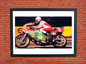Mike Hailwood Isle Of Man TT Motorbike Motorcycle - A3/A4 Size Print Poster