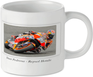Dani Pedrosa - Repsol Honda Motorcycle Motorbike Tea Coffee Mug Ideal Biker Gift Printed UK