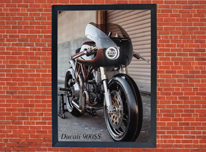 Ducati 900SS Motorbike Motorcycle A3/A4 Size Print Poster Photographic Paper Wall Art
