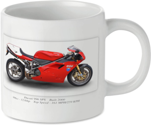 Ducati 996 SPS Motorbike Motorcycle Tea Coffee Mug Ideal Biker Gift Printed UK