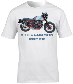 Moto Guzzi V7 II Clubman Racer Motorbike Motorcycle - T-Shirt