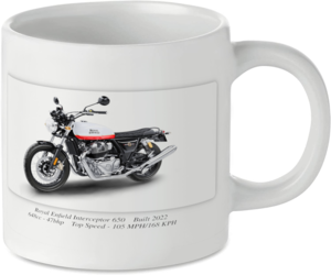 Royal Enfield Interceptor 650 Motorcycle Motorbike Tea Coffee Mug Ideal Biker Gift Printed UK