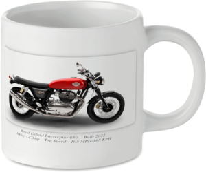 Royal Enfield Interceptor 650 Motorbike Motorcycle Tea Coffee Mug Ideal Biker Gift Printed UK