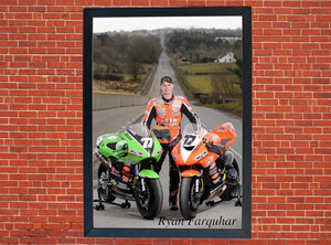 Ryan Farquhar Motorbike Motorcycle - A3/A4 Size Print Poster