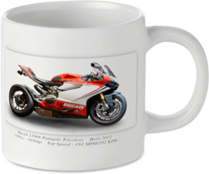 Ducati 1199S Panigale Tricolore Motorbike Motorcycle Tea Coffee Mug Ideal Biker Gift Printed UK