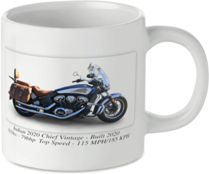 Indian Chief Vintage 2020 Motorbike Tea Coffee Mug Ideal Biker Gift Printed UK